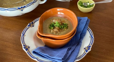 Sopa de feijão com macarrão