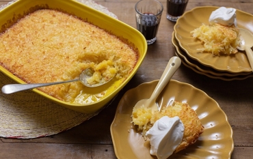 Cocada de forno com laranja