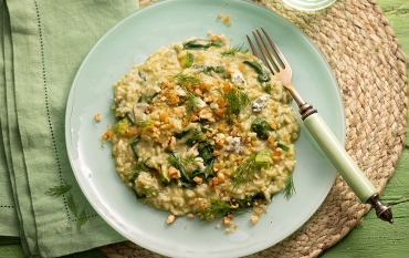 Risoto verde na pressão