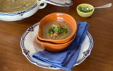 Sopa de feijão com macarrão